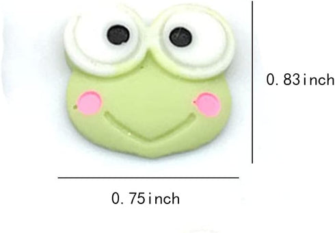 Duolai 40pcs Cute Big Eye Frog Decorative Thumbtacks Cartoon Animal Boxed Pushpins for Whiteboard Corkboard Photo Wall Bulletin Board Office Supplies, Multicolored by brandname