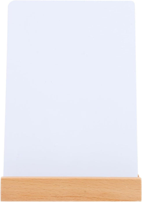 Glass Whiteboard Dry Erase Writing Board, A6 Size Message Board with Base for Desktop Notice Board