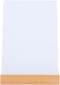 Glass Whiteboard Dry Erase Writing Board, A6 Size Message Board with Base for Desktop Notice Board