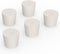 Solid Rubber Stoppers with Single Hole, Size 6#, Set of 5, Precision Tapered Lab Seal for Air-Tight Control