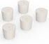 Solid Rubber Stoppers with Single Hole, Size 6#, Set of 5, Precision Tapered Lab Seal for Air-Tight Control