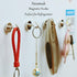 Neosmuk Magnetic Hooks, Heavy Duty Earth Magnets with Hook for Refrigerator, 4 Pack Silver White