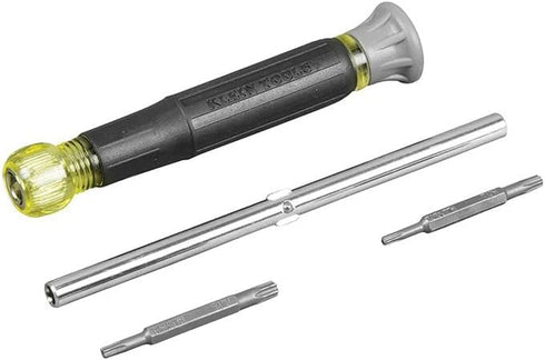 Klein Tools 32585 Multi-bit Precision Screwdriver Set, 4-in-1 Electronics Screwdriver with Torx Bits