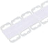 Clear Self Adhesive Hang Tabs Hooks - Plastic Display Hand Tabs Slot Hole Folding Tab for Store Retail Display (200