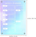 MAGICLULU Magnetic Fridge Calendar, Iridescent Clear Acrylic Dry Erase Board, Reusable Weekly Planner with Markers