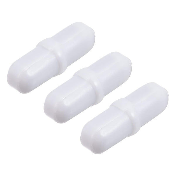 MECCANIXITY Magnetic Stirrer Mixer Stir Bar - 20mm x 7mm with Ring Shape Coating Magnet, White, 3Pcs