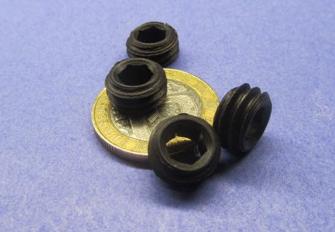 Generic Set 7/16"-14 .219" 10 Black Oxide Alloy Steel Hollow Lock Jam Screws x Length pcs