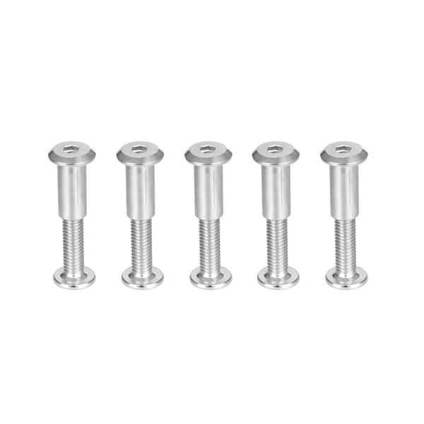 uxcell Screw Post Fit for 5/16"(8mm) Hole Dia, Male M6x20mm Belt Buckle Binding Bolts Leather Fastener Stainless Steel