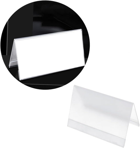 Lurrose Elegant Acrylic Seat Card Display Card Acrylic Table Easy to Carry