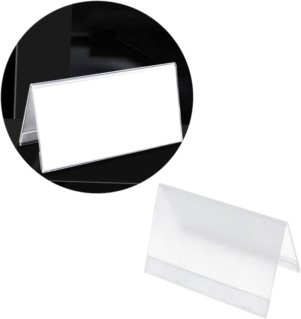 Lurrose Elegant Acrylic Seat Card Display Card Acrylic Table Easy to Carry