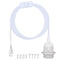 DXMKOP 16FT Plug in Pendant Light Cord, Lamp Kit with E26/E27 Light Socket,