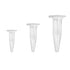 30 Pcs Clear Plastic Centrifuge Tubes, Bottom Tip Test Tube Vials 0.2mL 0.5ML 1.5ML