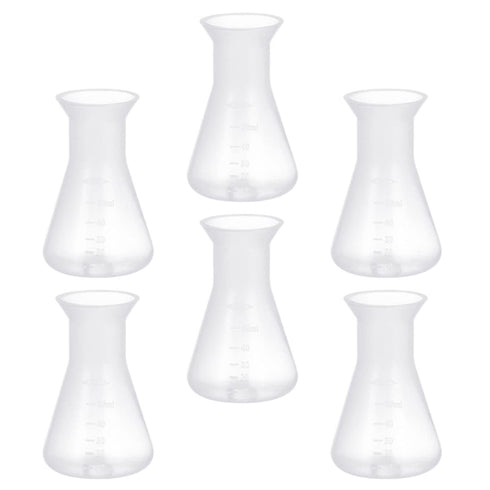 ULTECHNOVO 18pcs Accessories of Ml Narrow Beaker Graduated Scientific Cone Flask, Laboratory Kit Educational