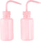 2Pcs 150ml Tattoo Bottle, 5oz Plastic Wash Bottles, Lab Squeeze Bottle for Watering Irrigation (Pink)