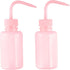 2Pcs 150ml Tattoo Bottle, 5oz Plastic Wash Bottles, Lab Squeeze Bottle for Watering Irrigation (Pink)
