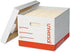 Universal 85700 Extra-Strength Storage Box w/Lid, Letter/Legal, 12 x 15 x 10, White, 12/Carton
