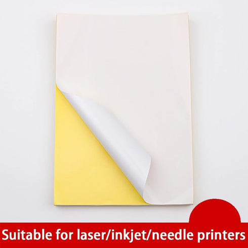 ZGBGCL 40 8.5" 11" ZGBZCL Sticker Paper for Inkjet Printer Sheets x Matte Full Sheet Labels, Tear-Resistant Sticker