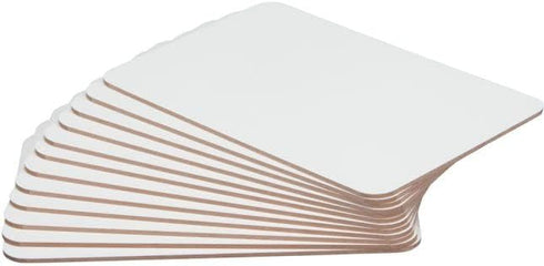 Really Good Stuff Non-Magnetic Dry Erase Boards, Set of 12, 6" x 9", Ideal for Home and School Learning, Reusable