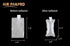 AIR PAKPRO 100 Pack Clear Plastic Inflatable Air Packaging Bags, 3.9×7.9 Air Pillows for Shipping and Packaging