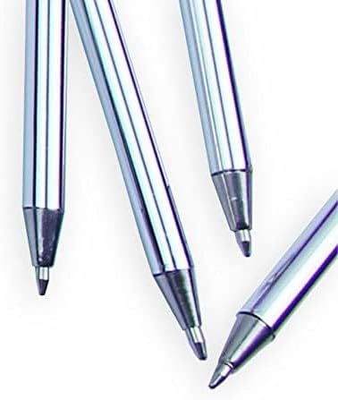 OPENDGO Feather Ballpoint Pen, Black Ink Vintage Quill, Refined Plated Rod, Wedding Gift Signature Pen