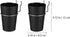 5pcs Set, Black Pegboard Cup and Hook Nail and Screw Organizer Cups with Hooks for Garage, Workshop, and Workbench