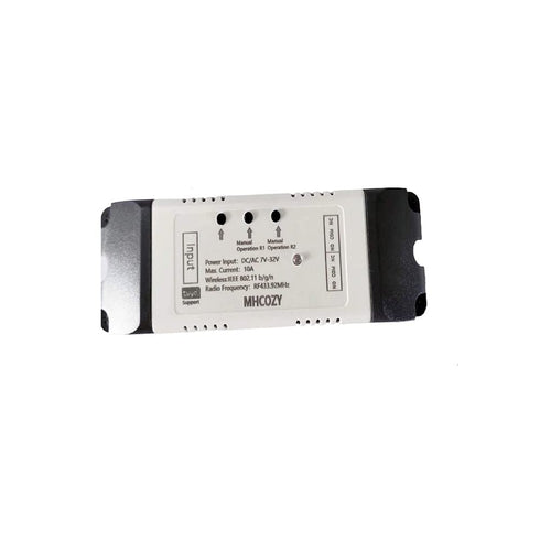 2CH WiFi RF Wireless Switch Relay, Compatible with Alexa Google Home, Inching Self-Locking Interlock Mode (Smart Life