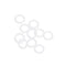 uxcell Silicone O-Rings, 9mm OD 6mm ID 1.5mm Width VMQ Seal Gasket, White, Pack of 10 for Pipe Repair