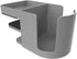 Deflecto Cup Holder with Supply Tray, Standing Desk Accessory, Gray Thermoplastic Polymer