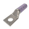 Burndy 4/0 AWG One-Hole Lug Compression Connector, Straight Barrel, Purple - YA28, Pack of 2