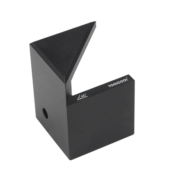 TOOLCOOL Center Finder Tool, Woodworking Centering Tool with 45 Degree Angle Marker, Aluminum Alloy Black