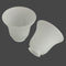 2 Pack Frosted Ribbed Glass Shade, Bell Shaped Light Fixture Replacement Globe