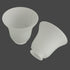 2 Pack Frosted Ribbed Glass Shade, Bell Shaped Light Fixture Replacement Globe