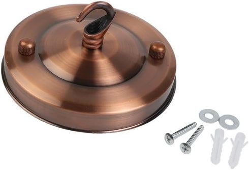 Generic 10kg Vintage Ceiling Rose Hook Plate for Chandelier Pendant Lamp Lighting Fixture Parts, Load, Iron