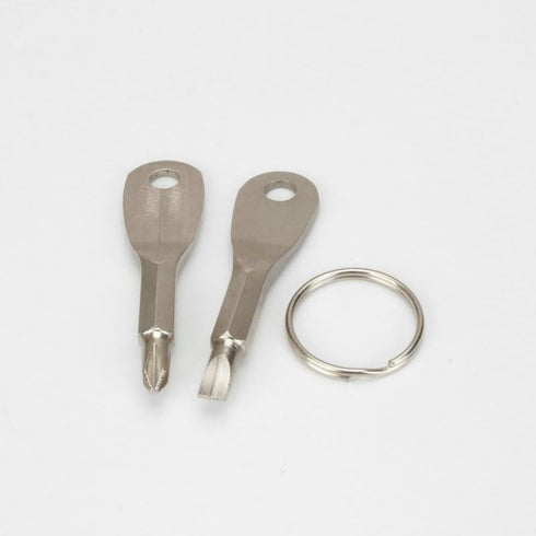 Utaly Portable Multifunction Key Chain Pocket Screwdriver Dual-purpose Mini Shape Travel Kits Outdoor Home Screwdriver