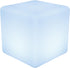 XEJMEOO 12-Inch LED Cube Light, Rechargeable Square Stool Light 16 RGB Colors Glow