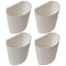 Zerodeko Hanging Cup Holder Rolling Cart Organizer Accessories 4pcs Trolley Storage Basket