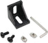 Zeberoxyz 10PCS 4040 Corner Bracket Black Right Angle with M6 Screws for Aluminum Extrusion