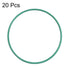 uxcell Fluorine Rubber O-Rings, 29mm OD 27mm ID 1mm Width FKM Seal Gasket for Machinery Plumbing, Green, Pack of 20