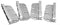 Noval K Extended Steel Bed Fitting - Set of 4