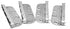 Noval K Extended Steel Bed Fitting - Set of 4