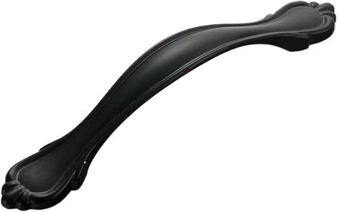 Suojim Pulls Handles 10Pcs Black Aluminum Alloy Bedside Table Handle Minimalist Cabinet Pulls