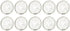 Cauaoa 10 Pcs 24mm Heart Binder Rings Loose Leaf Binder Ring,Plastic for Index