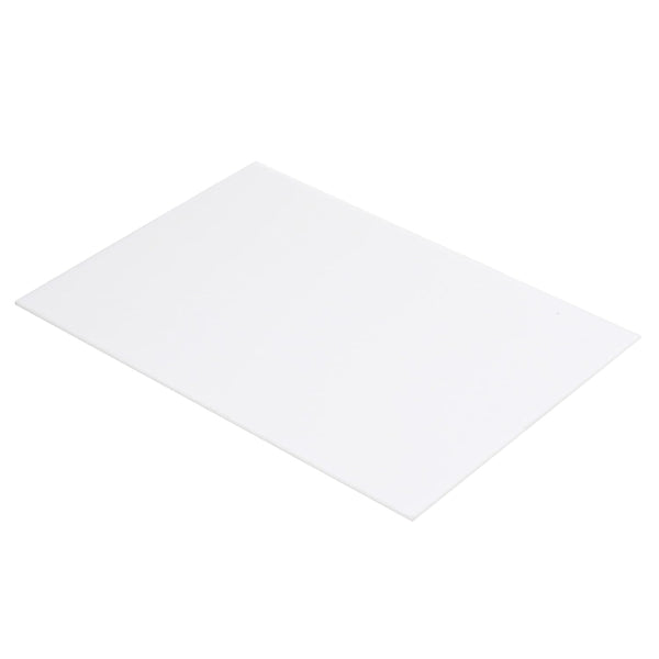 MECCANIXITY ABS Plastic Sheet 10 Inch x 8 Inch x 0.02 Inch, White ABS Styrene Sheets for DIY Crafts, 3 Pcs