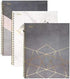 Mead Spiral Notebooks, 1 Subject, College Ruled Paper, 80 Sheets, Modern Chic, 3 Pack