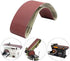 4 x 36 Inch Sanding Belts, 5 Pack Mix of 320/400/600/800/1000 Grits for Woodworking and Metal Polishing