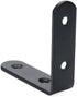 Corner Brace 2.56" x 2.56" Black Right Angle Bracket - 4pcs L Brackets for Home Improvement Projects