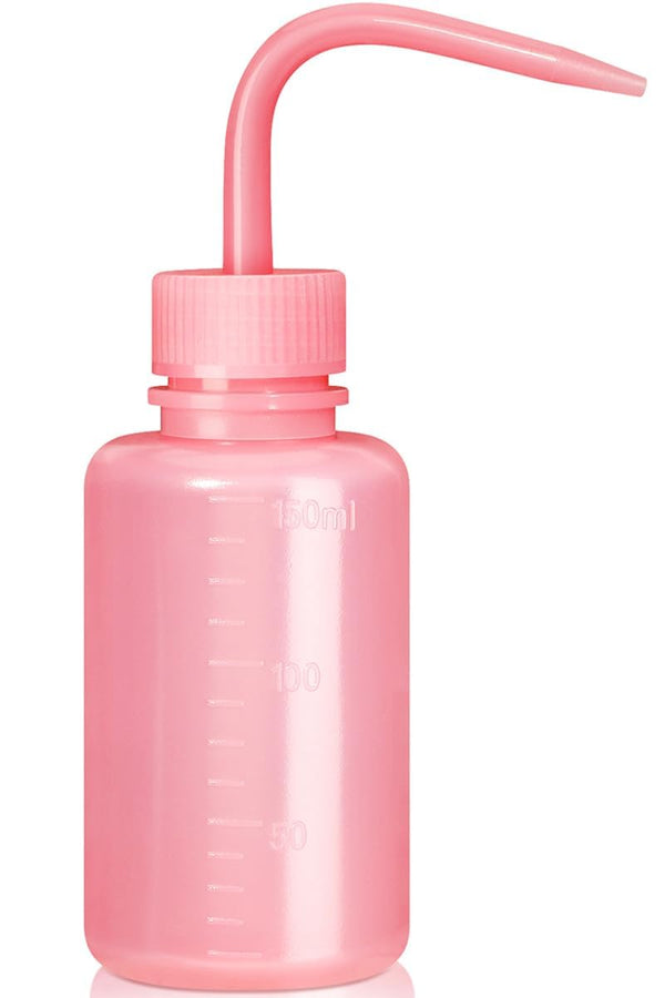150ML Pink Wash Bottles, 5oz Mini Professional Squeeze Water Bottle for Lash Extensions, Easy to Carry