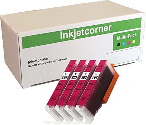 Inkjetcorner Compatible Ink Cartridge Replacement for CLI-281M CLI 281 XXL for use with TR8620 TR8622 TR8620A (Magenta,