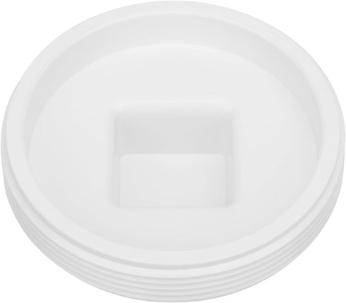 2Pack 4 Inch PVC Male Threaded Pipe End Cap, SCH40 PVC Pipe Male Thread Plug for Plumbing Water Line