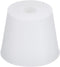 MECCANIXITY Silicone Rubber Tapered Plug 28mm to 37mm White with Hole for Powder Coating, Laboratory Use
